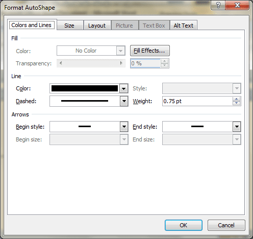 Format Auto Shape