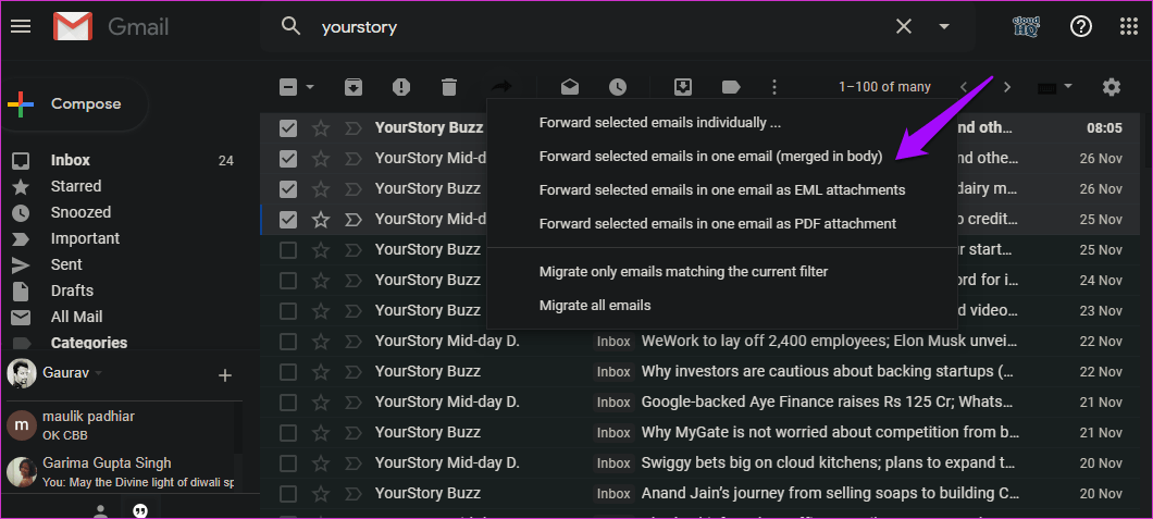 Forward Multiple Emails In Gmail 7
