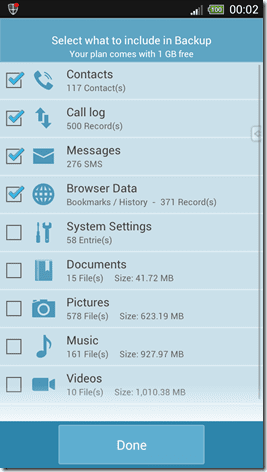 G Cloud Backup 3