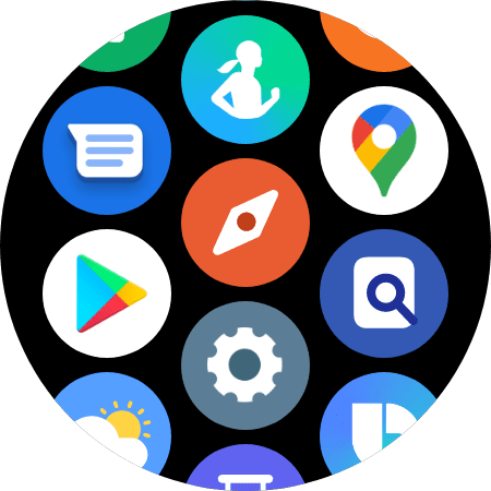 Wear OS app tray
