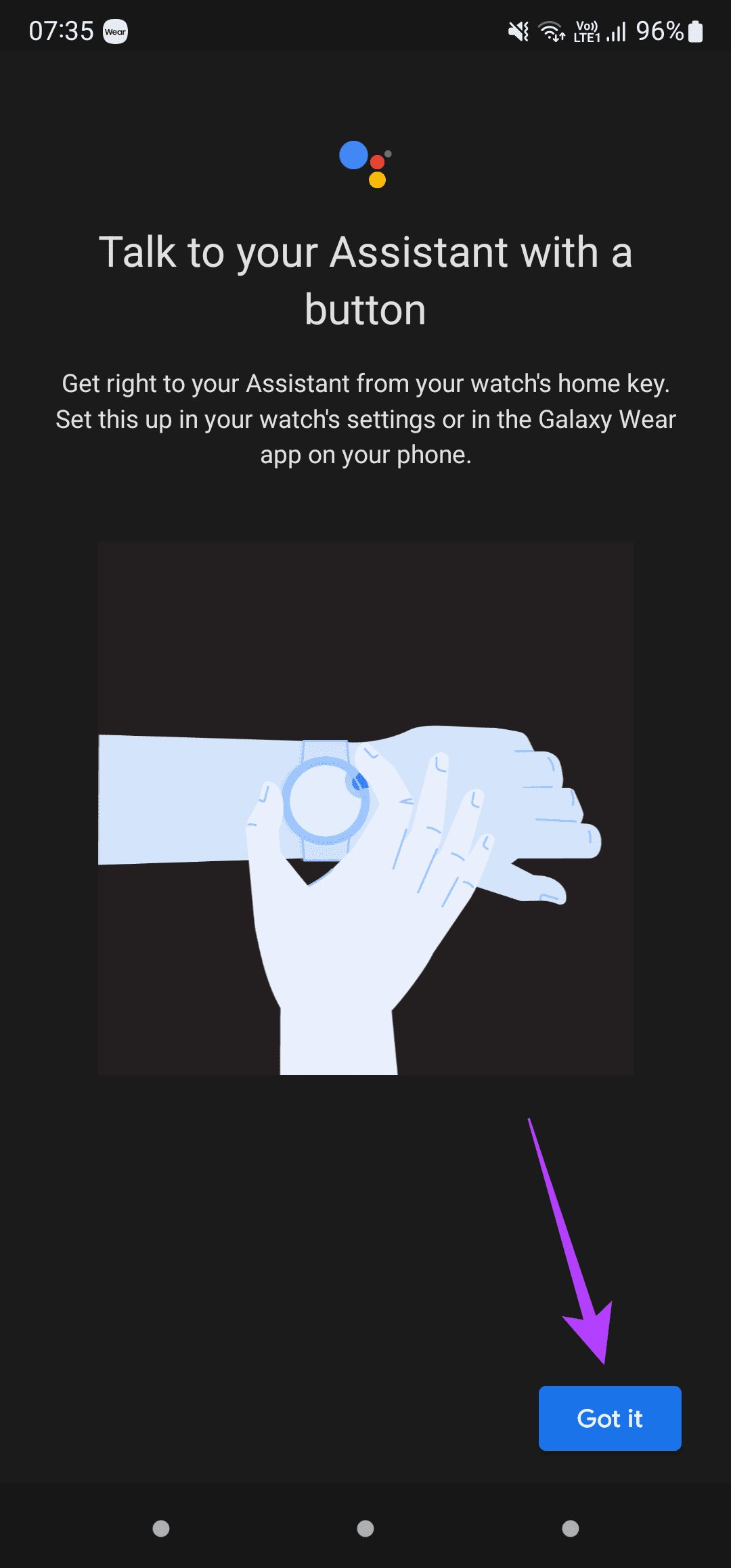 Got it button