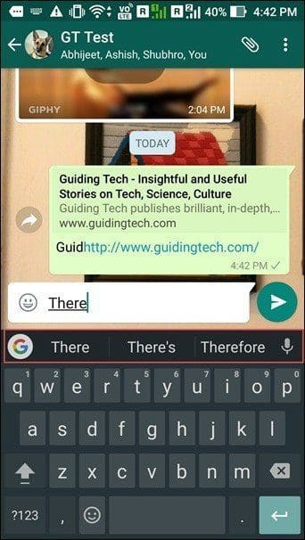 Gboard Predictions