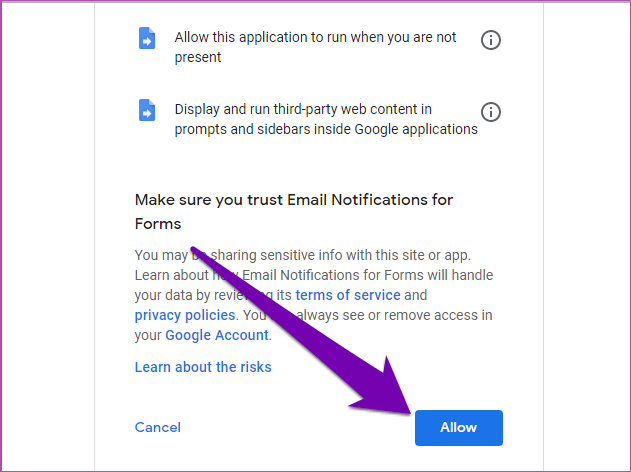 Get Google Forms Responses In Email 06