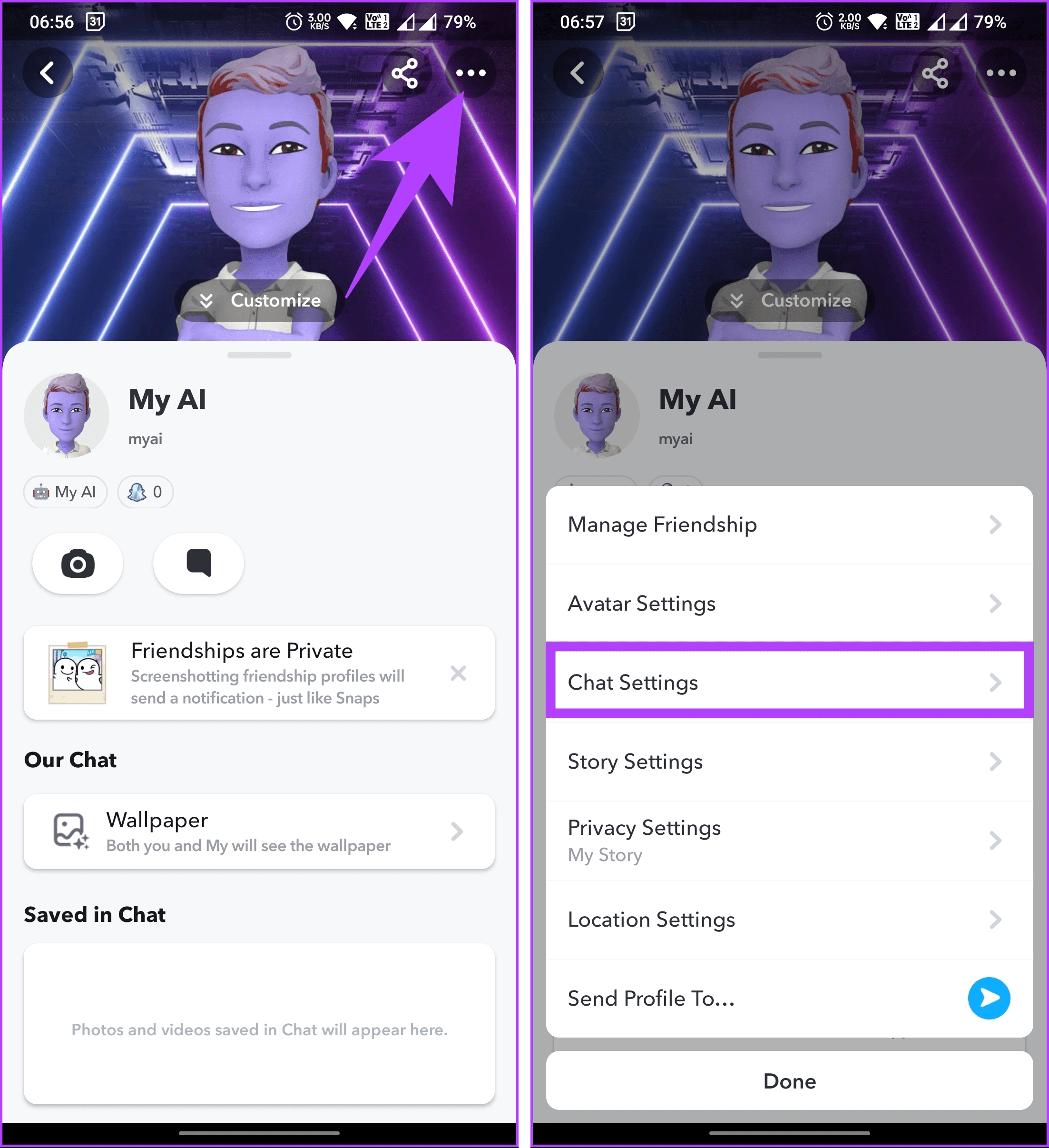 go to Chat Settings