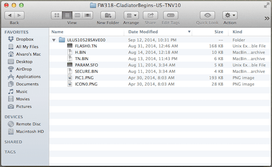 Gladiator Begins Save File Opened