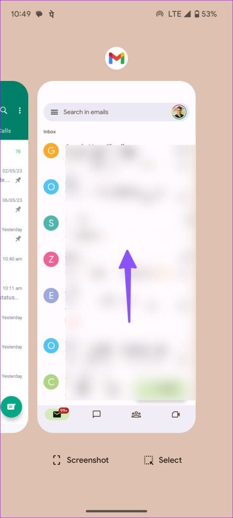 Force close Gmail