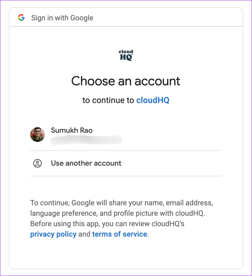 select gmail account