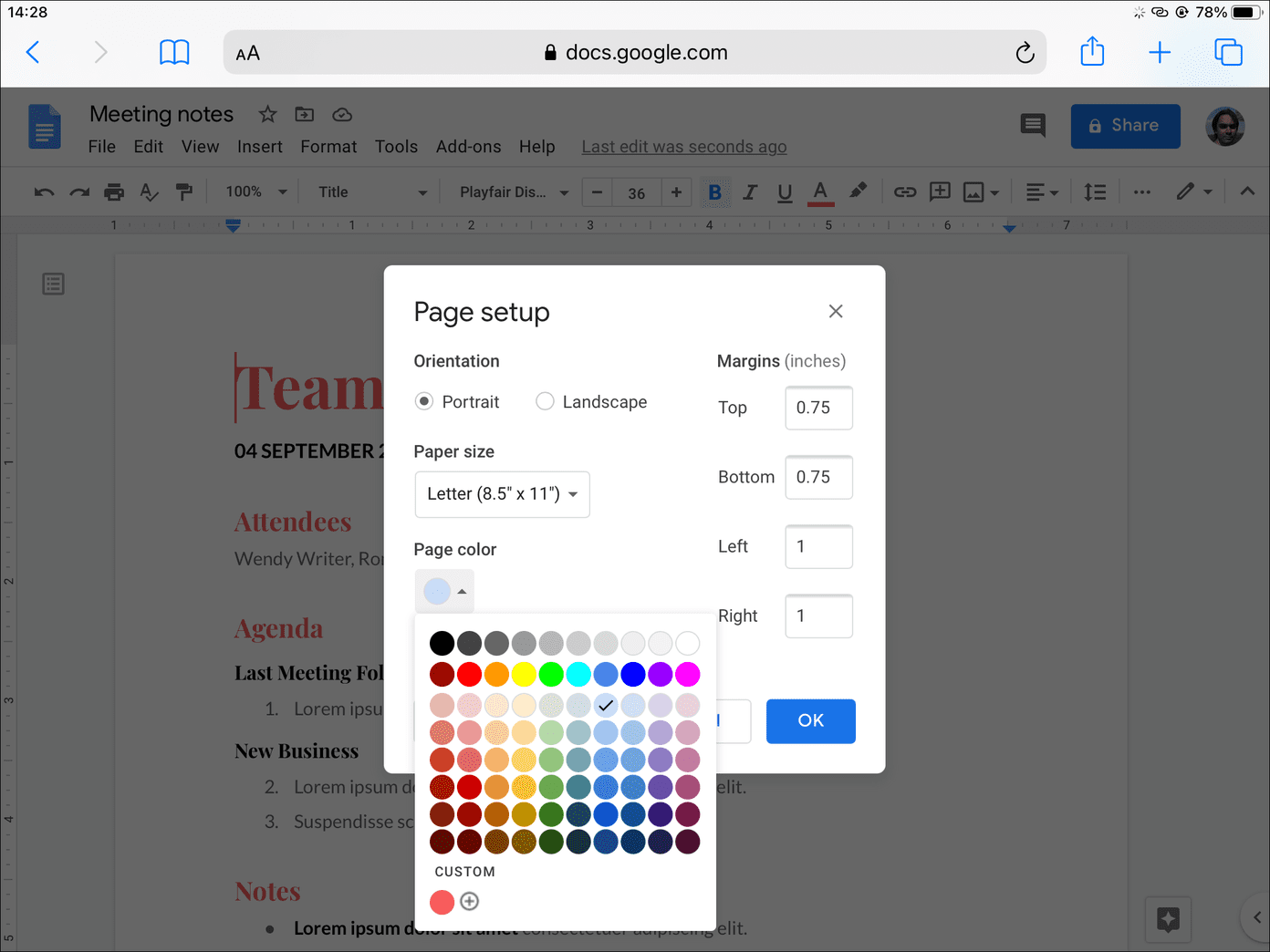 Google Docs Background 12