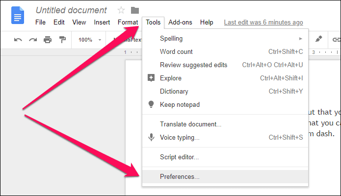 Google Docs Em Dash 2
