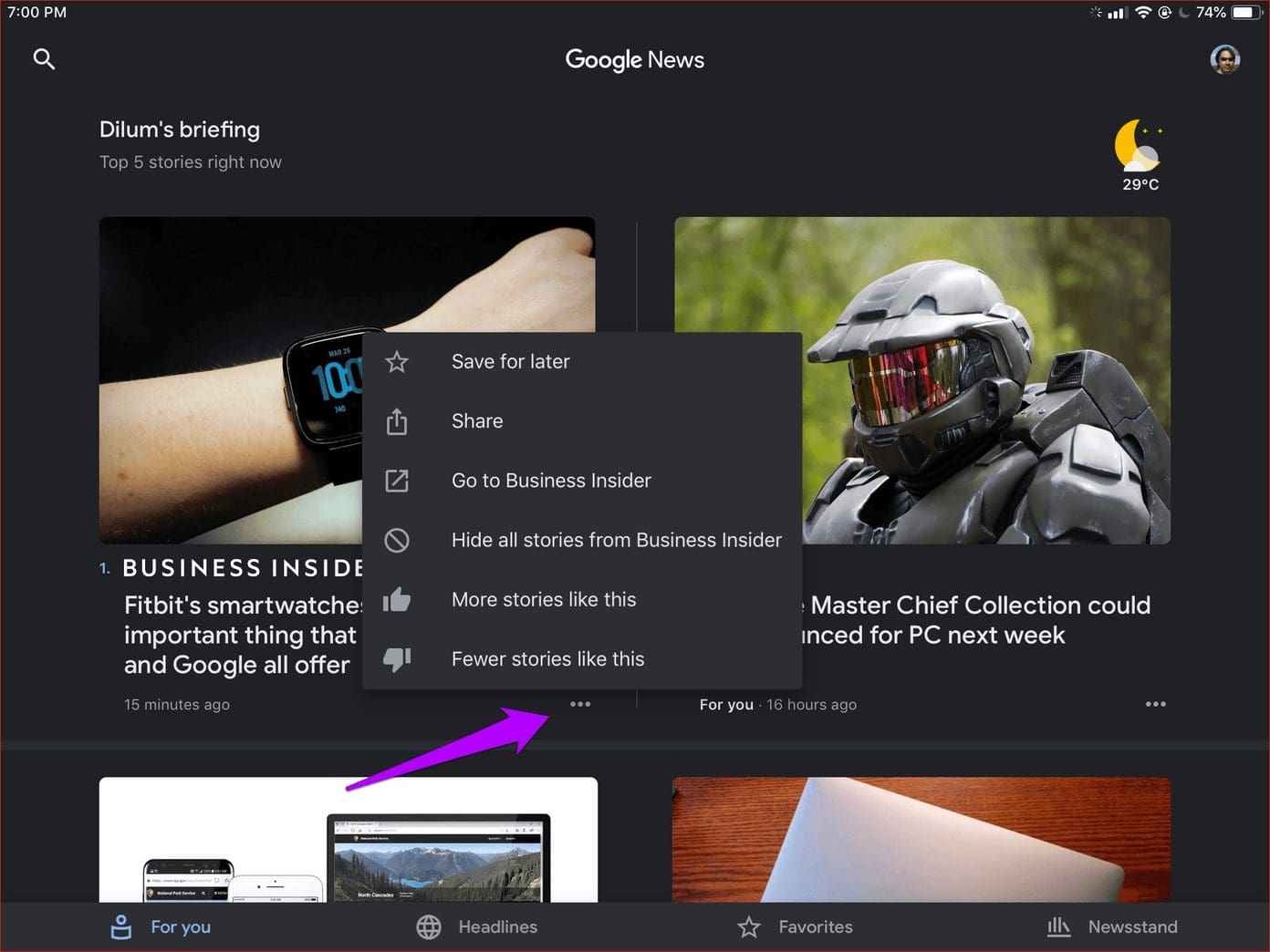 Google News Enable Dark Mode Tips 19