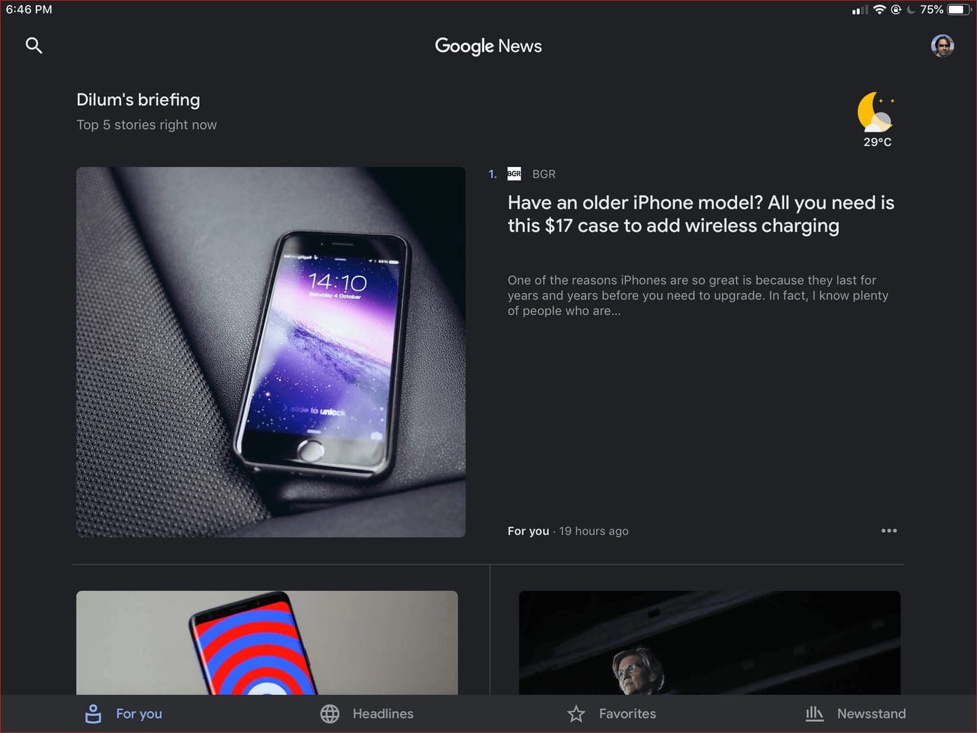 Google News Enable Dark Mode Tips 5