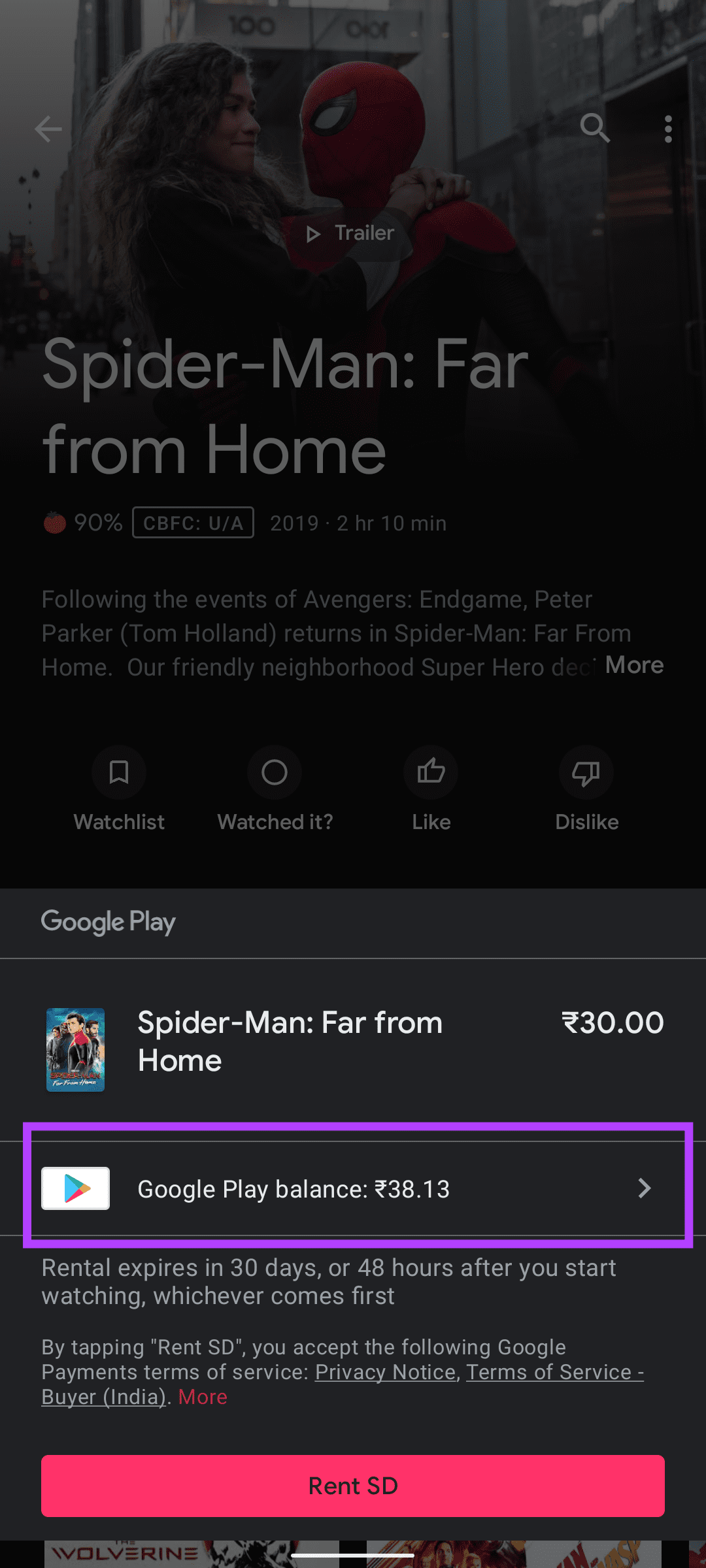 payment method