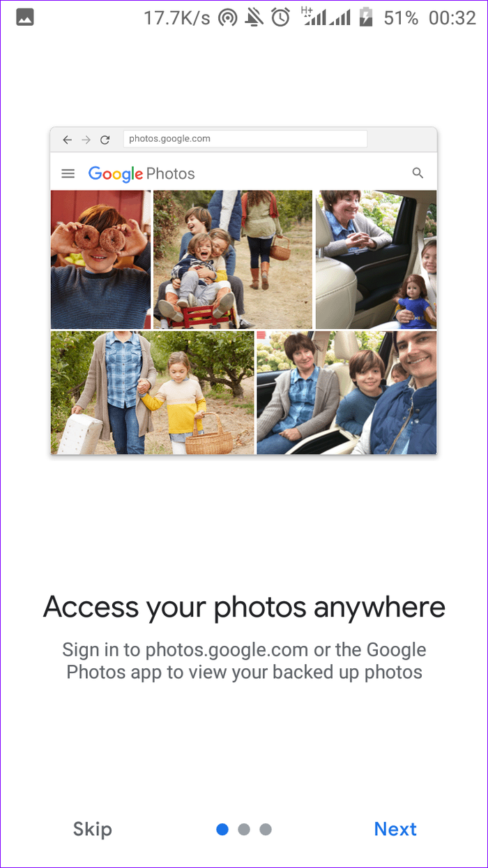 Google photo saving app