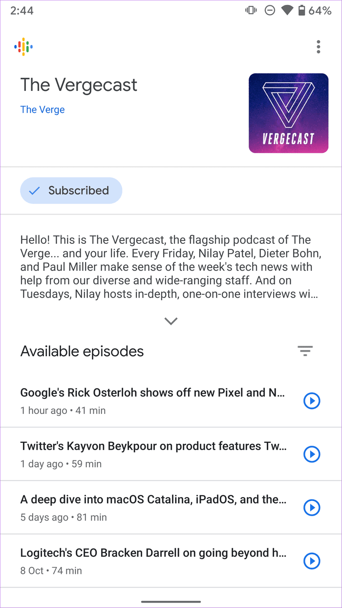 Google Podcast