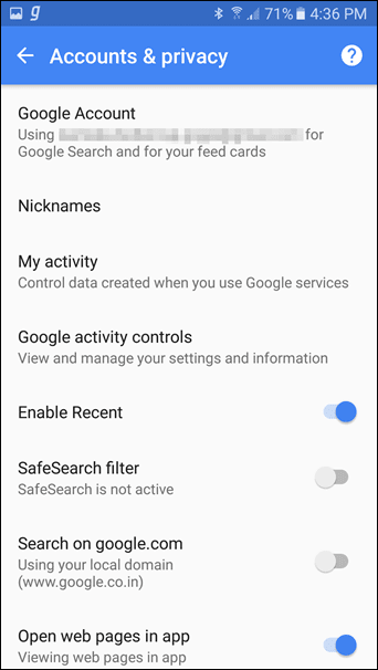 Google Settings Android 13