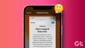 Guided Access on iPhone and iPad
