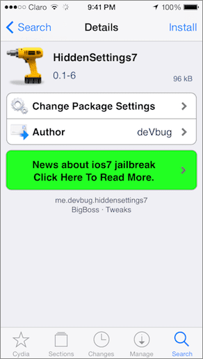 Hidden Settings 7 Main