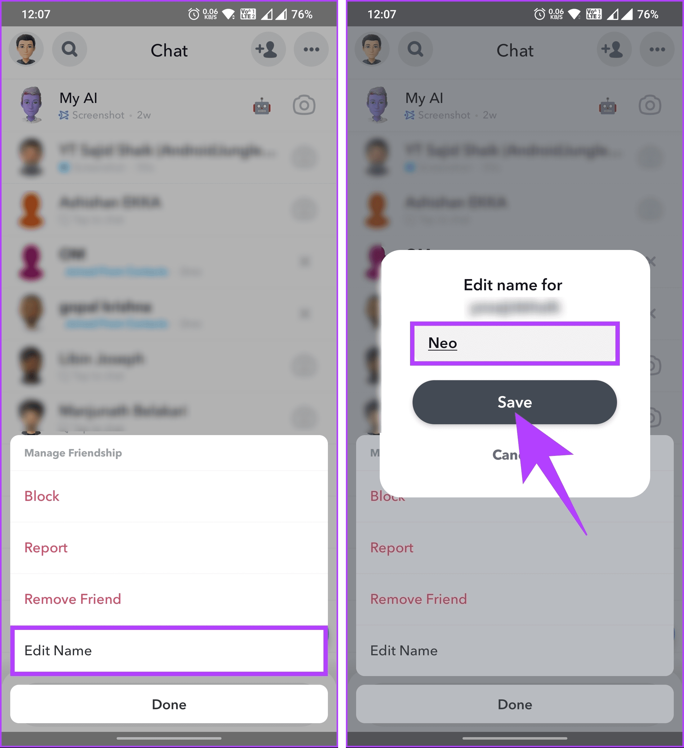 choose Edit Name