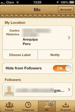 Hide From Followers