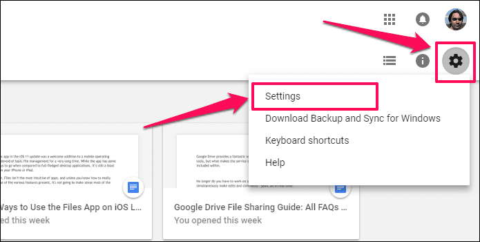 Hide Google Drive Quick Access 1