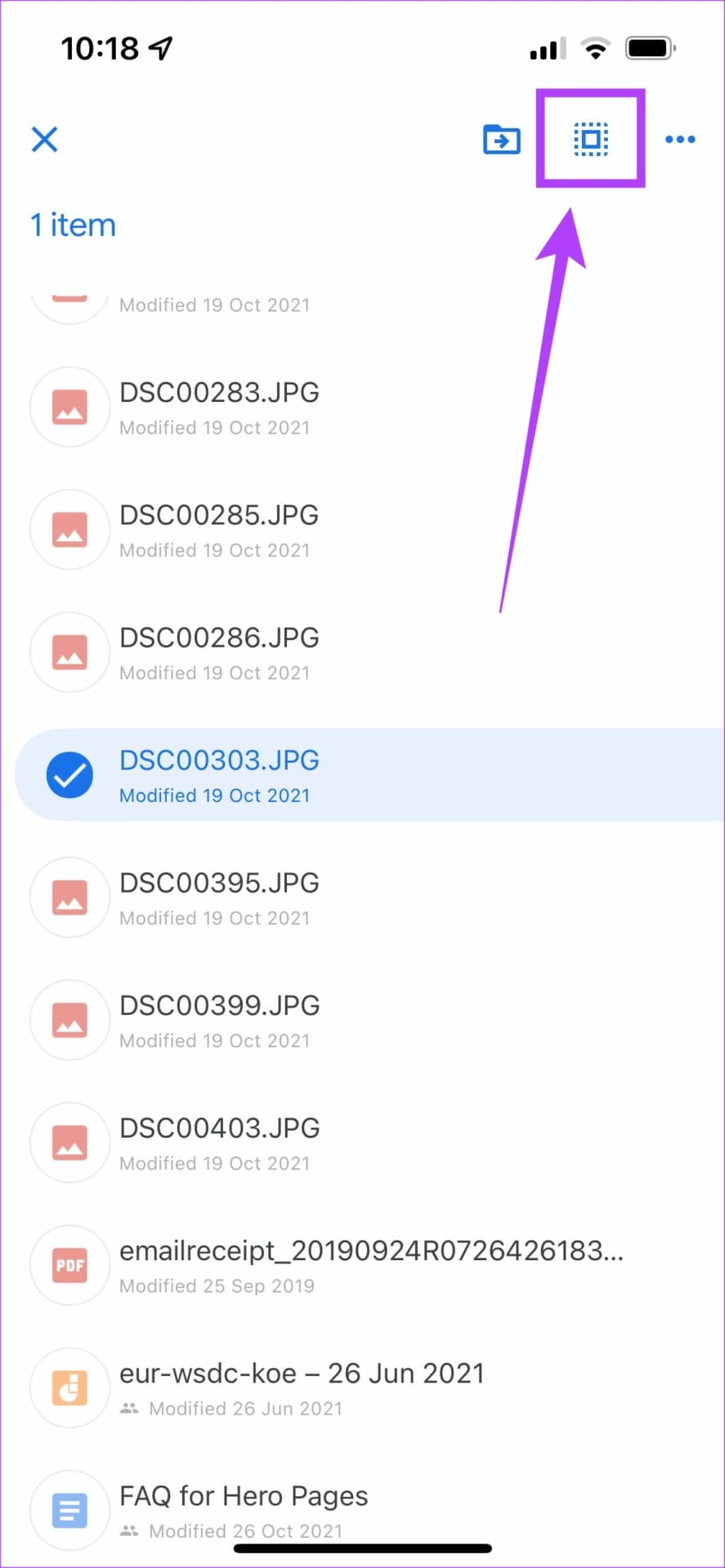Select all files
