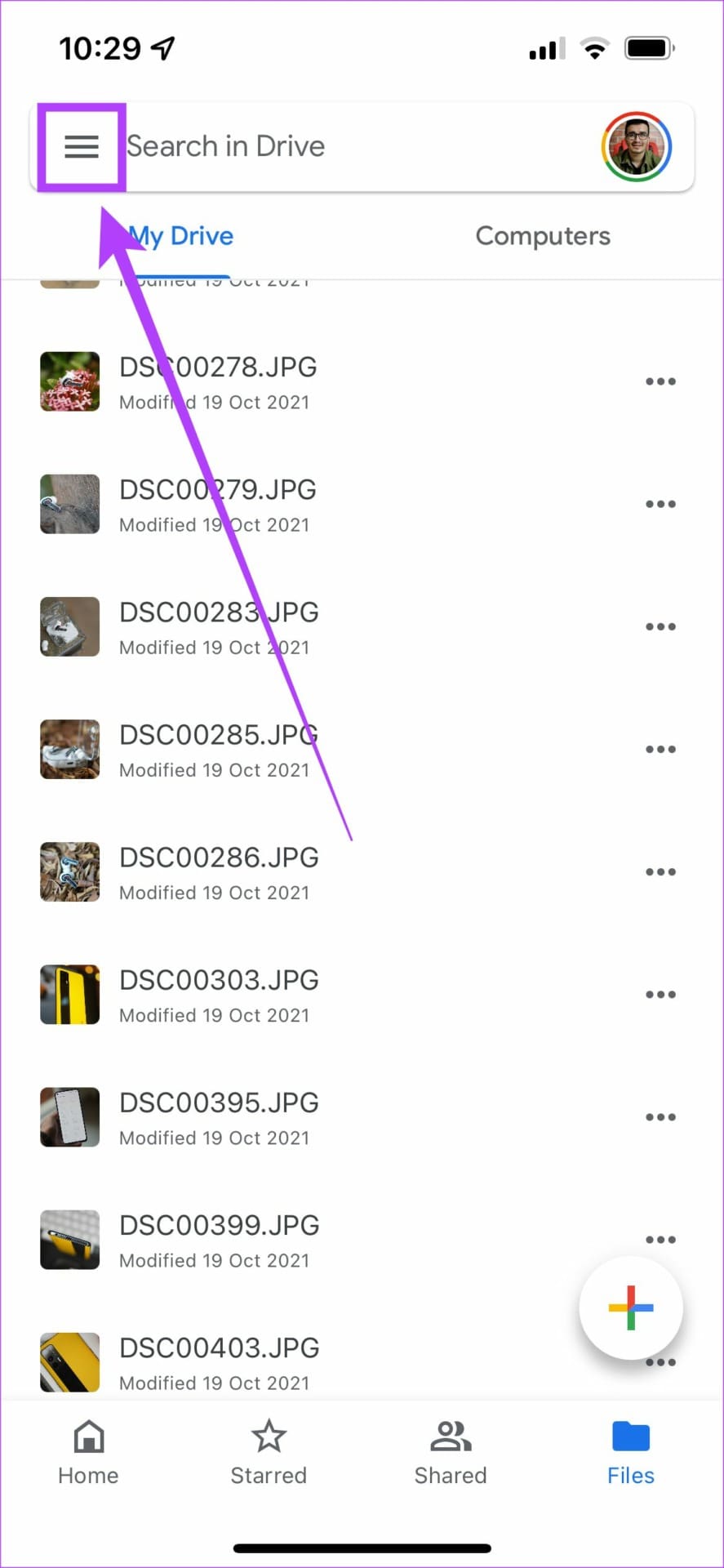 Google drive options