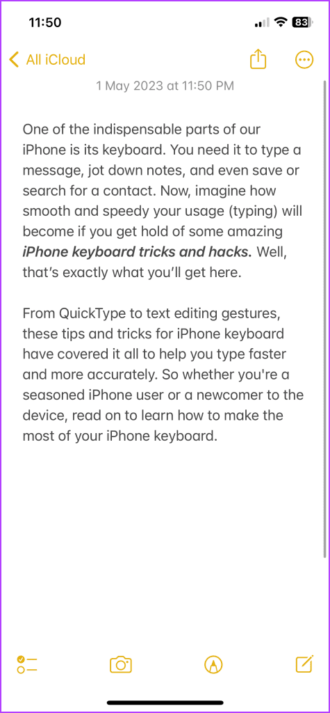 Hidden Keyboard 