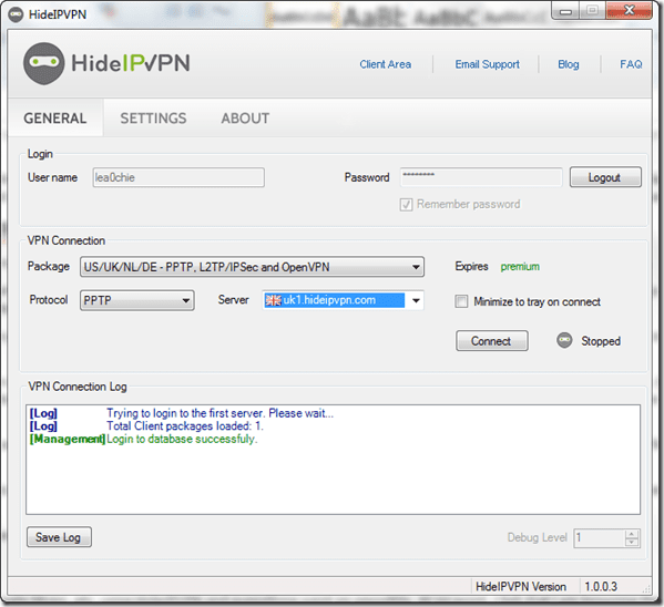 Hideipvpn Logged In