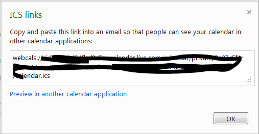 Hotmail Ical Link