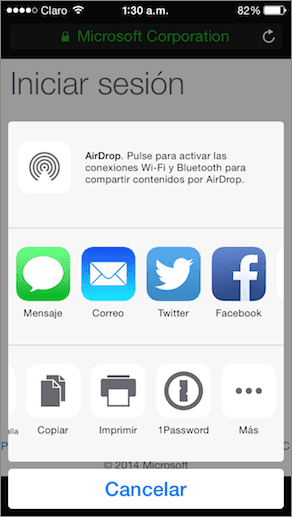 Hotmail Safari I Os 1 Password Extension