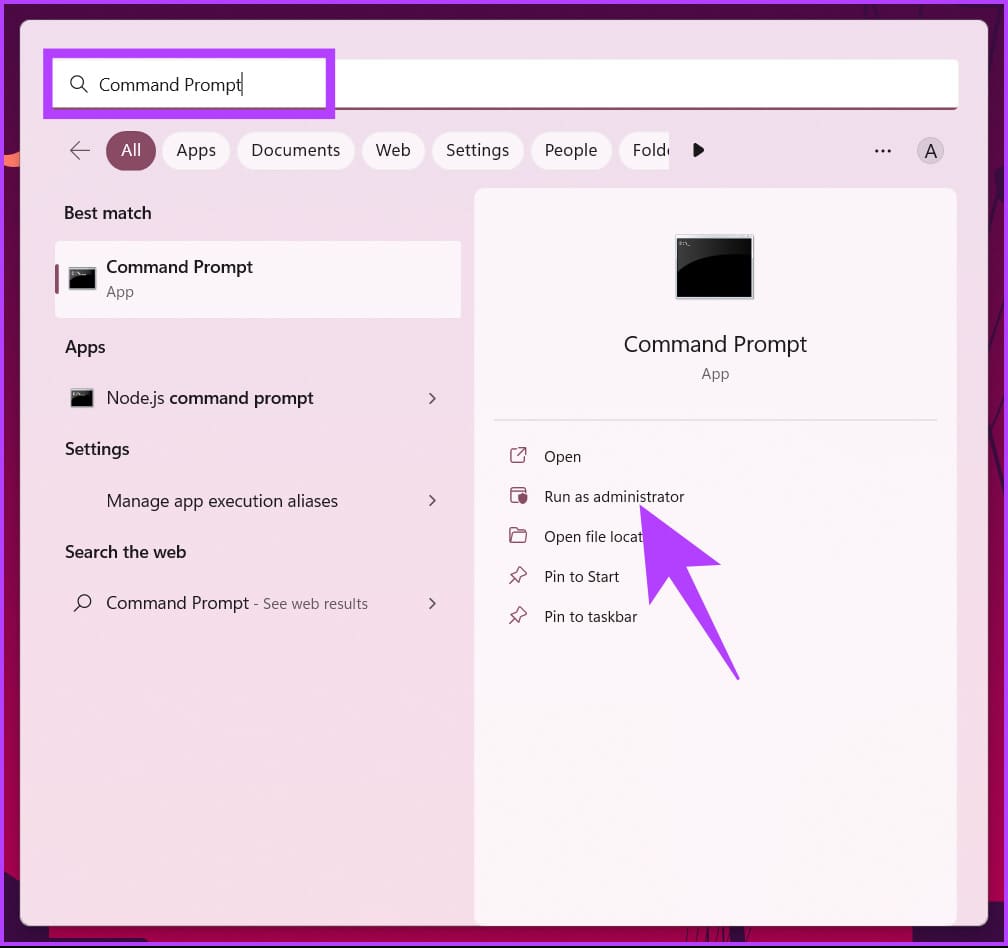type Command Prompt