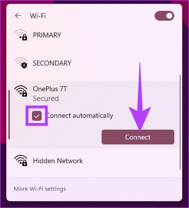 click the Connect button