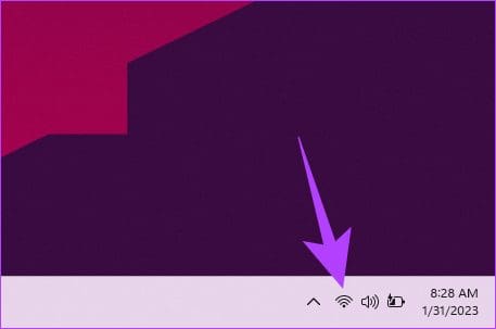 tap on the Wi-Fi icon