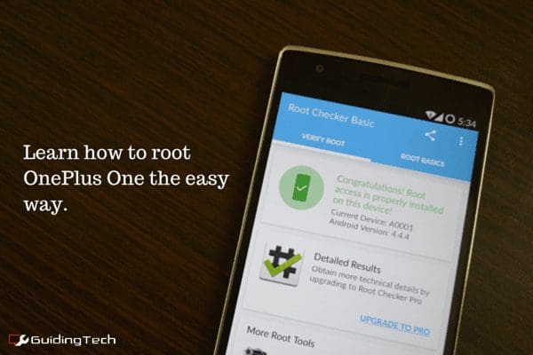 How To Root One Plus One The Easy Way Result