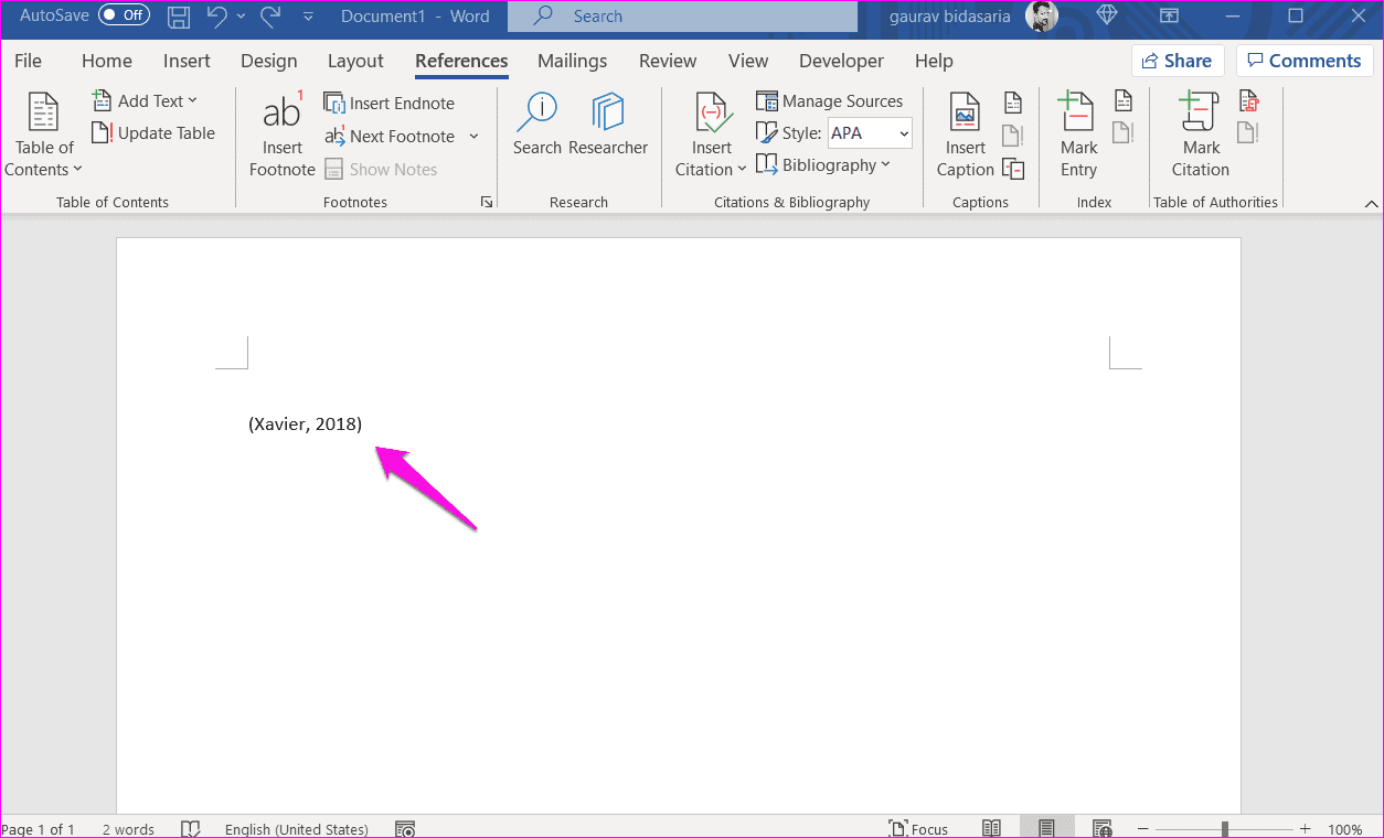 How to Add Citations and Bibliography in Microsoft Word 4