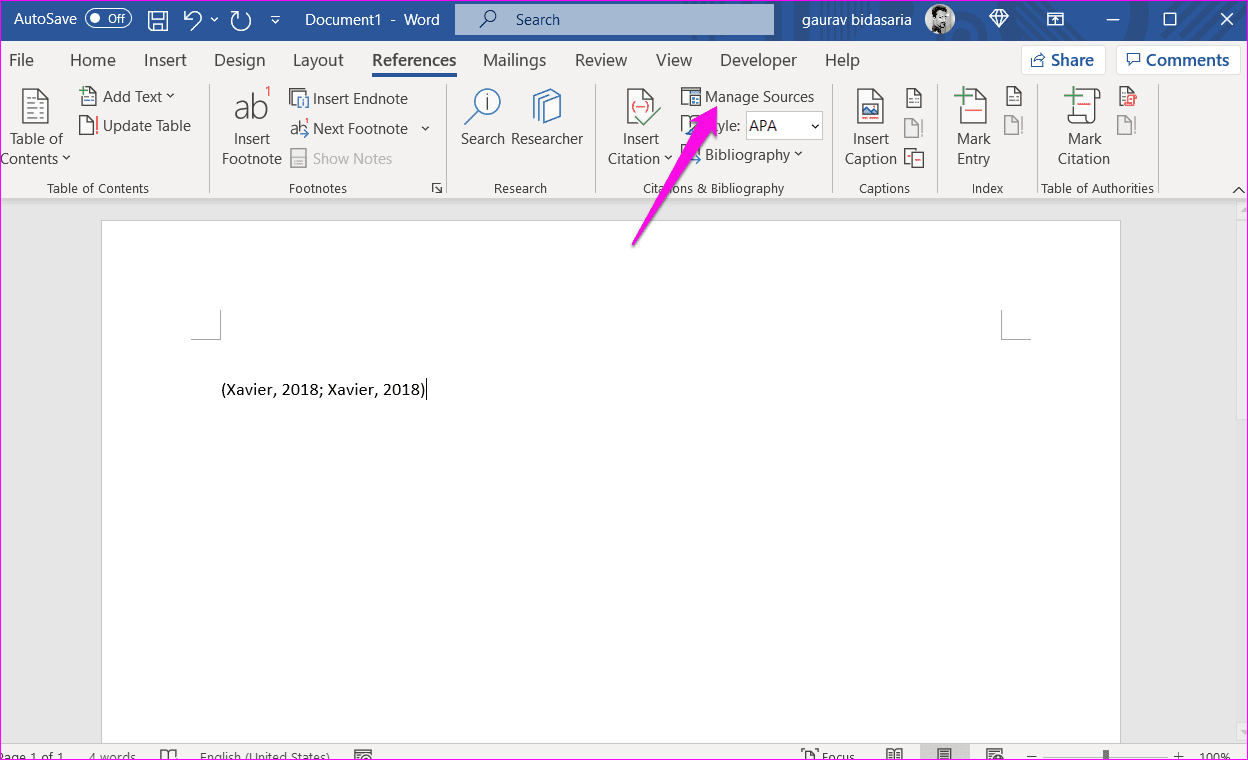 How to Add Citations and Bibliography in Microsoft Word 6