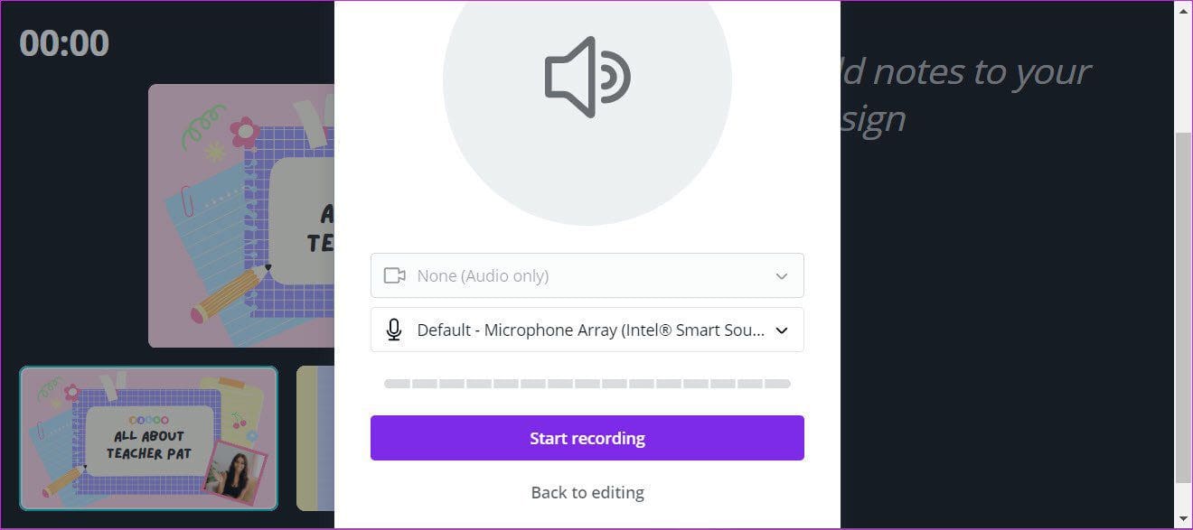 How to Add Voice Overs to Canva Presentations 4
