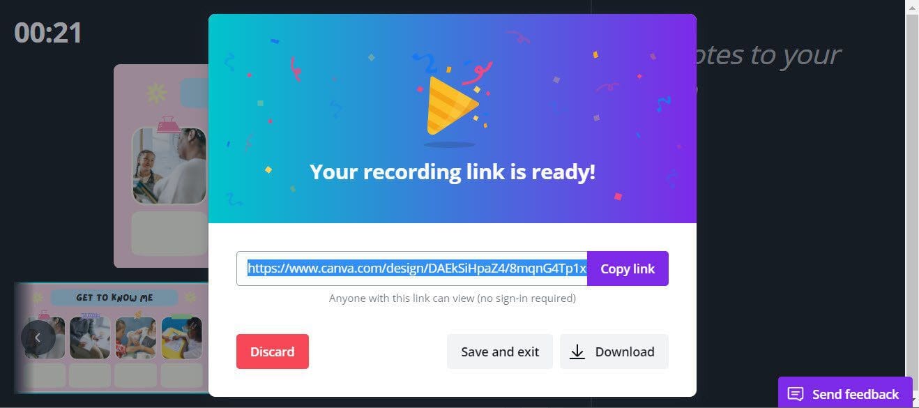 How to Add Voice Overs to Canva Presentations 8