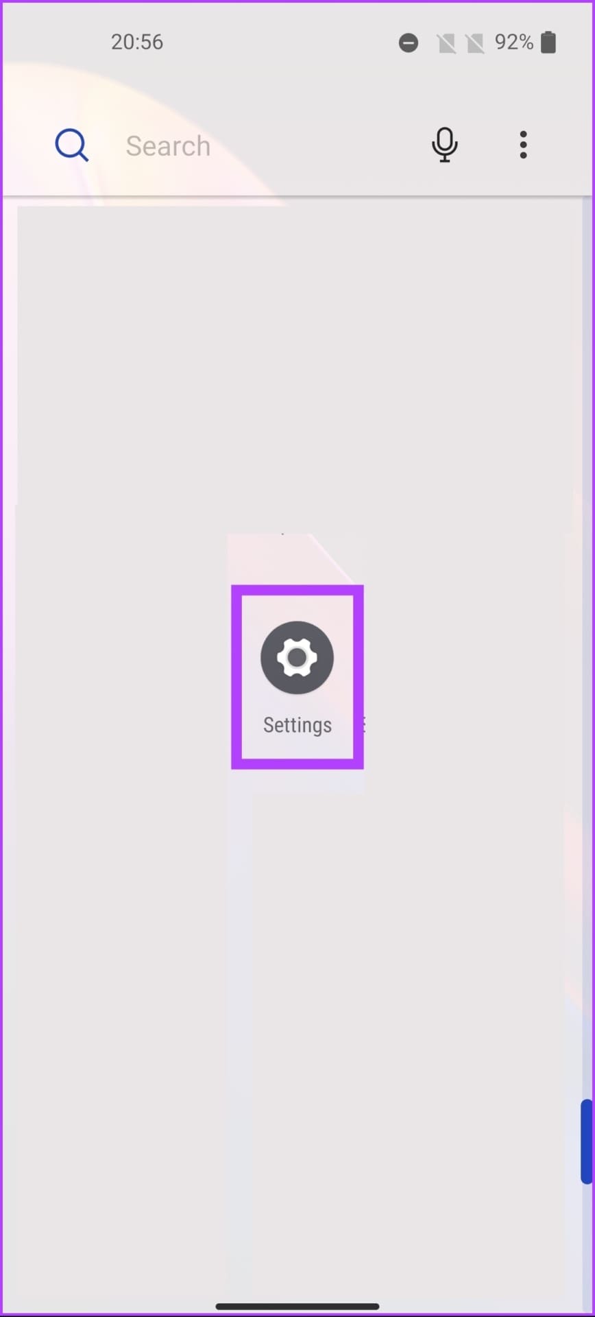 Go to your phone Settings app