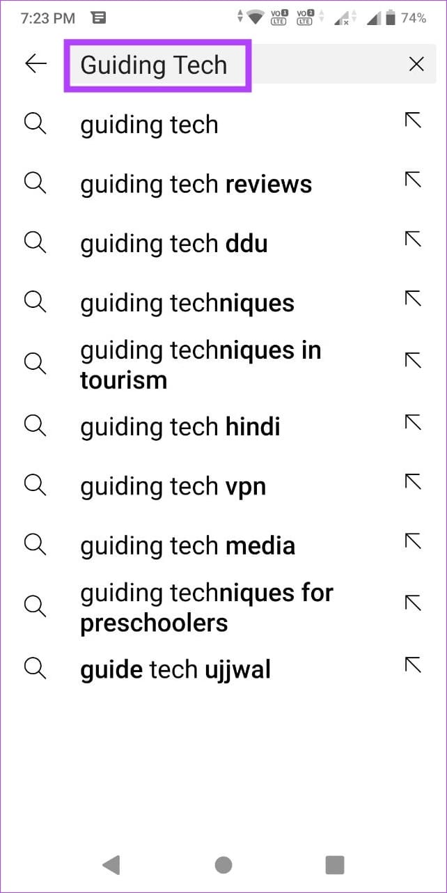 Type the name of the relevant channel