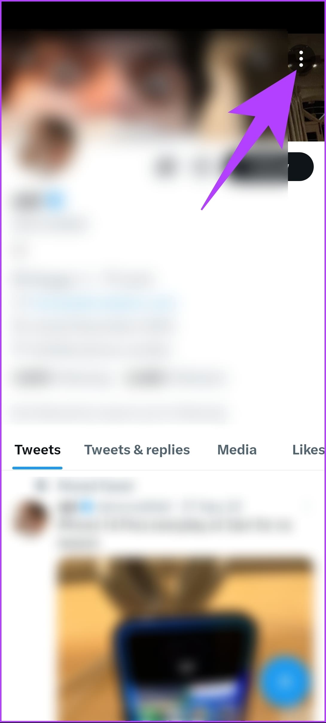 tap on the three-dot icon