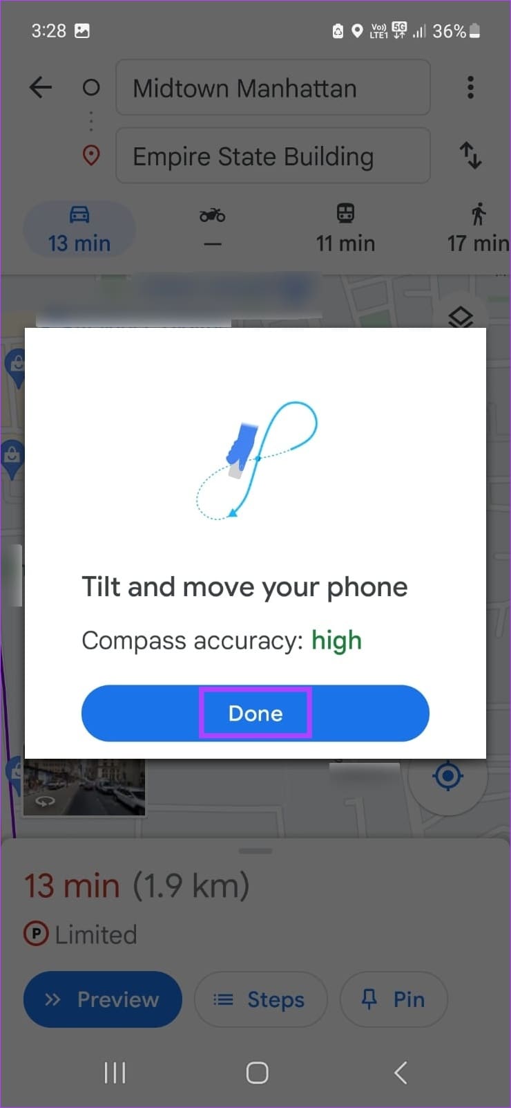 Tap on Done