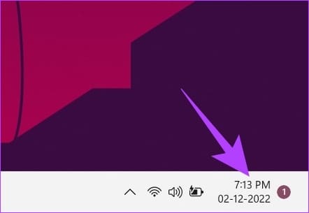 right-click on the Date and time