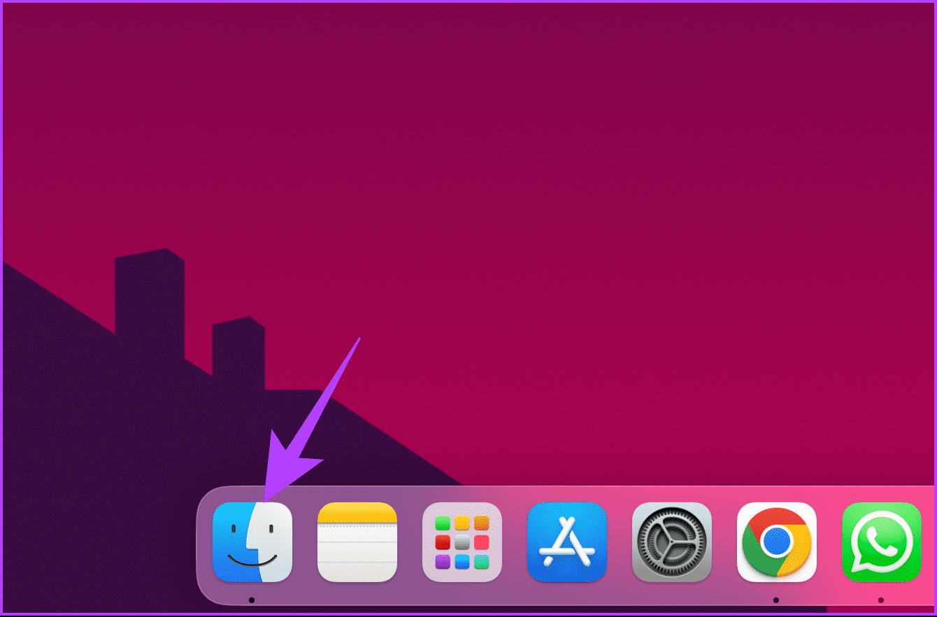 Click and open Finder