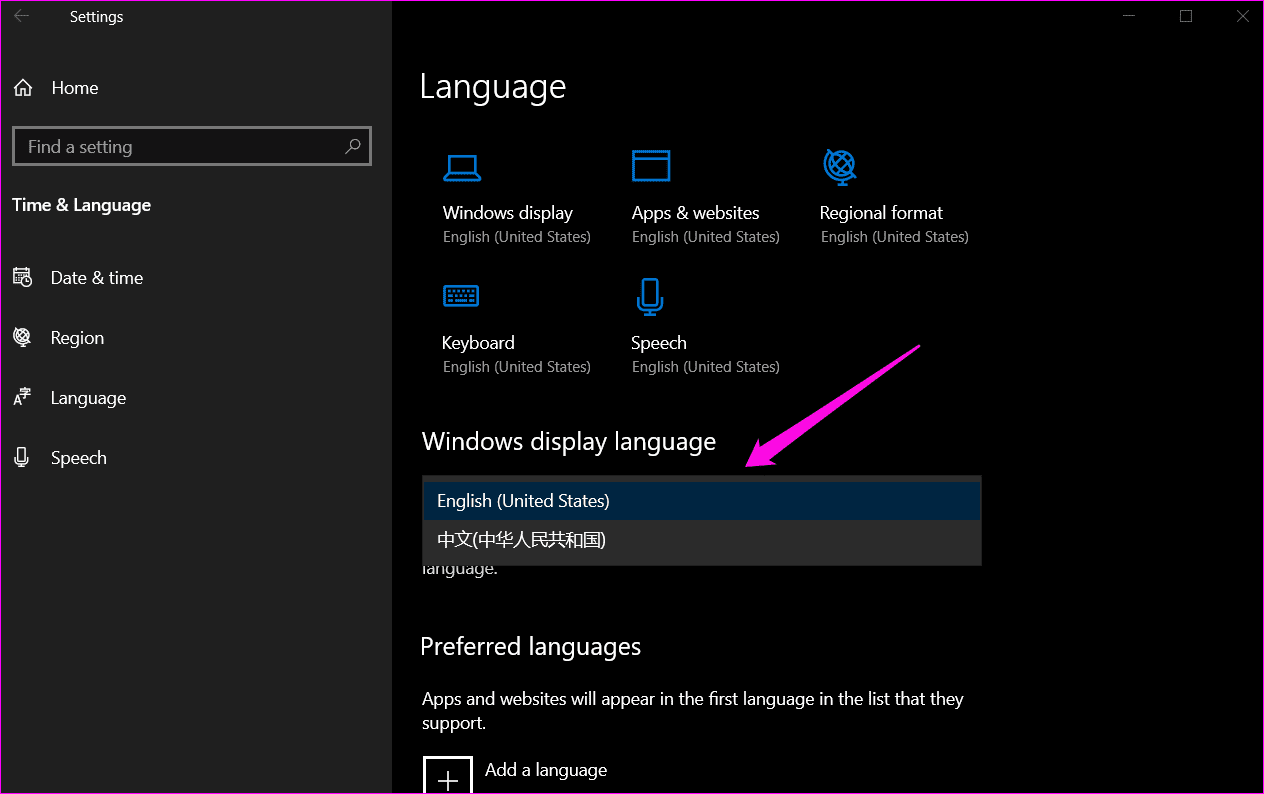 How to Change System Language in Windows 10 5