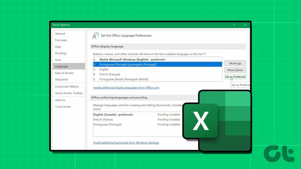 How to Change the Display and Authoring Language in Microsoft Excel