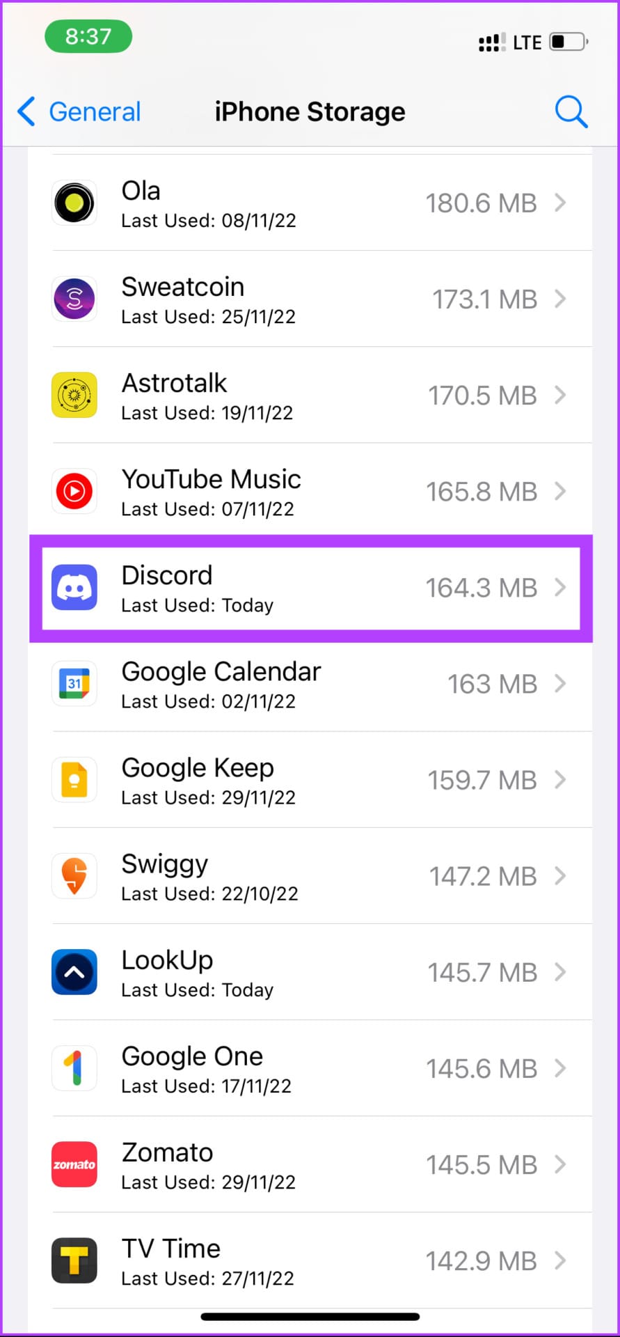 find the Discord app