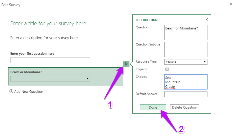 How To Create Free Surveys In Microsoft Excel Online 1