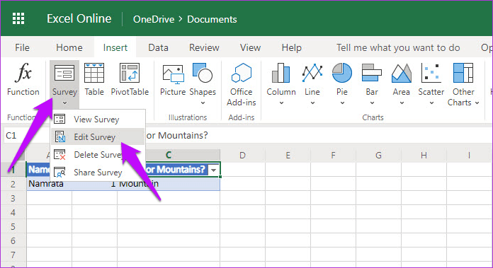 How To Create Free Surveys In Microsoft Excel Online 8