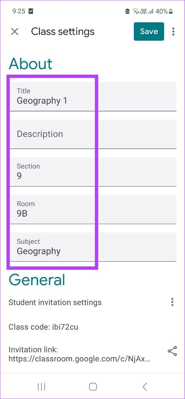 Tap on the relevant box & edit details